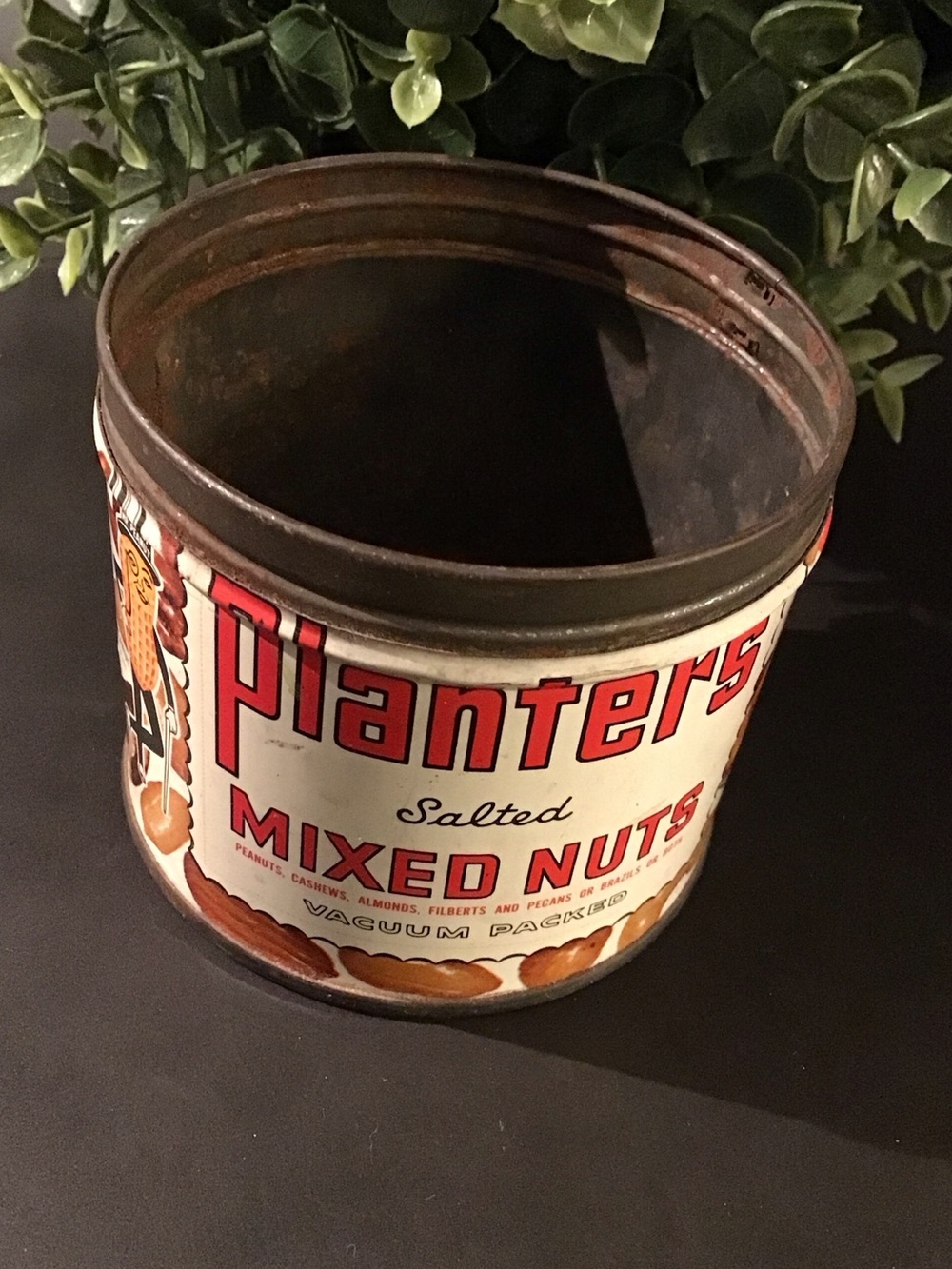 ♥️5/25$ Planters Salted Mixed Nuts Vintage Tin
